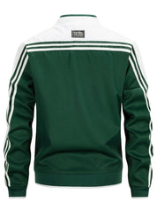 Tracksuit Jacket - Zip-Up - Striped - Sport Jacket - Men's Clothing