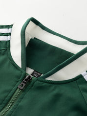 Tracksuit Jacket - Zip-Up - Striped - Sport Jacket - Men's Clothing