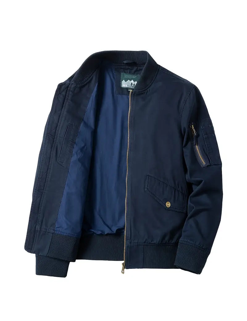Bomber Jacket - Lightweight - Zip-Up - Windproof Jacket - Men's Jacket