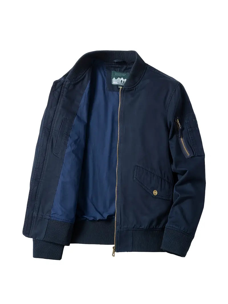 Bomber Jacket - Lightweight - Zip-Up - Windproof Jacket - Men's Jacket