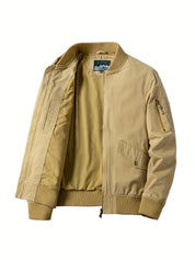 Bomber Jacket - Lightweight - Zip-Up - Windproof Jacket - Men's Jacket