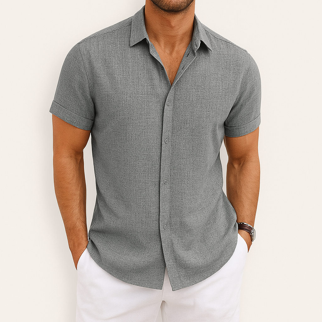 Short Sleeve Shirt | Collared | Lightweight | Button-Up Shirt | Men's Shirt