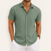 Short Sleeve Shirt | Collared | Lightweight | Button-Up Shirt | Men's Shirt