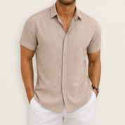 Short Sleeve Shirt | Collared | Lightweight | Button-Up Shirt | Men's Shirt