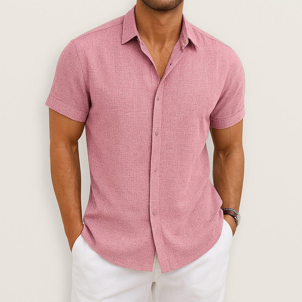 Short Sleeve Shirt | Collared | Lightweight | Button-Up Shirt | Men's Shirt