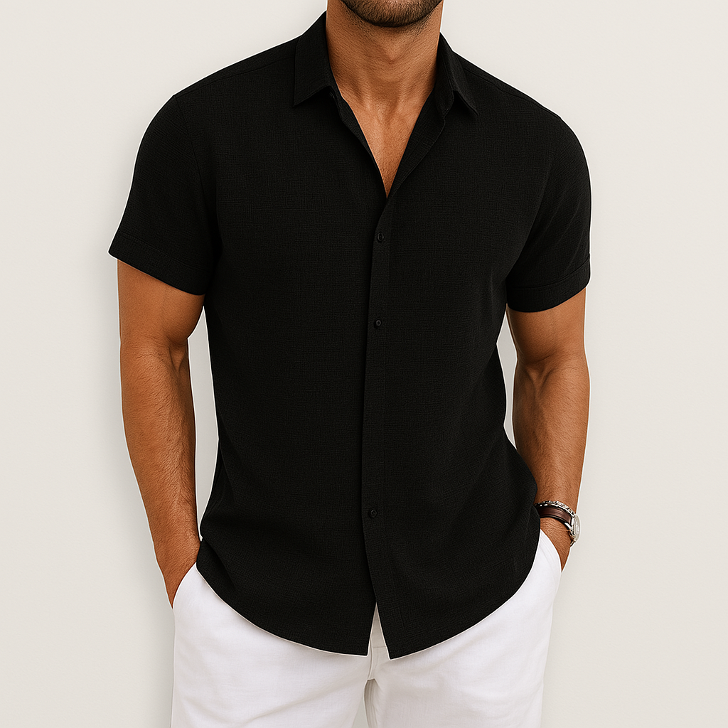 Short Sleeve Shirt | Collared | Lightweight | Button-Up Shirt | Men's Shirt