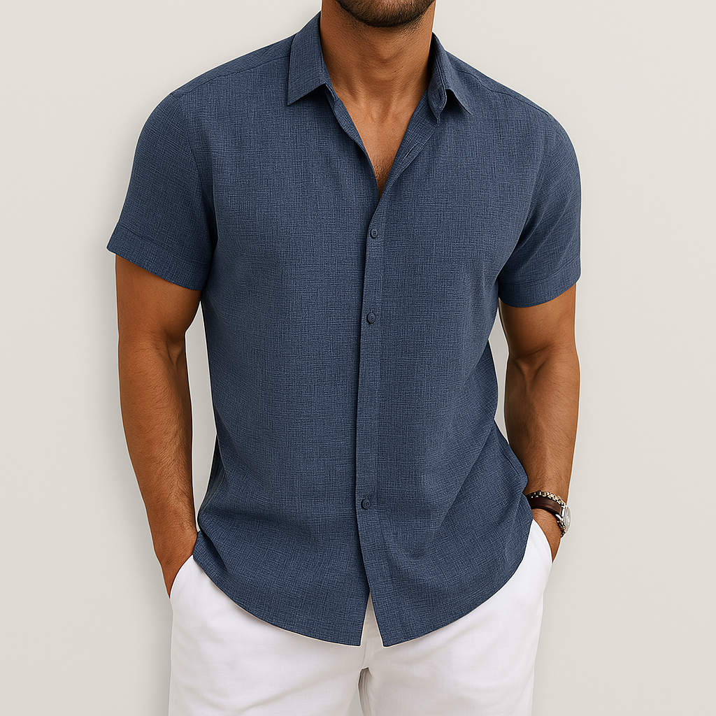 Short Sleeve Shirt | Collared | Lightweight | Button-Up Shirt | Men's Shirt