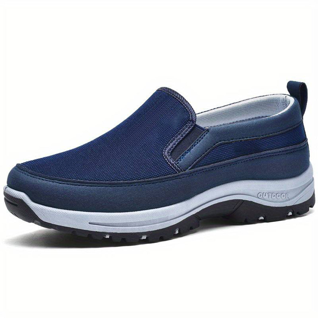 Walking Shoes - Men's Comfortable Thick Sole Slip-On Shoes