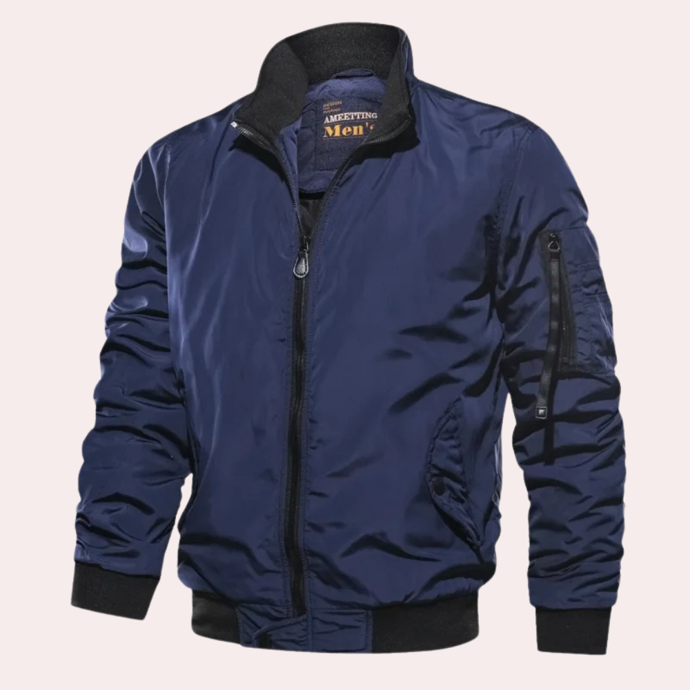 Bomber Jacket | Zip-Up | Summer | Windproof Jacket | Men's Bomber Coat
