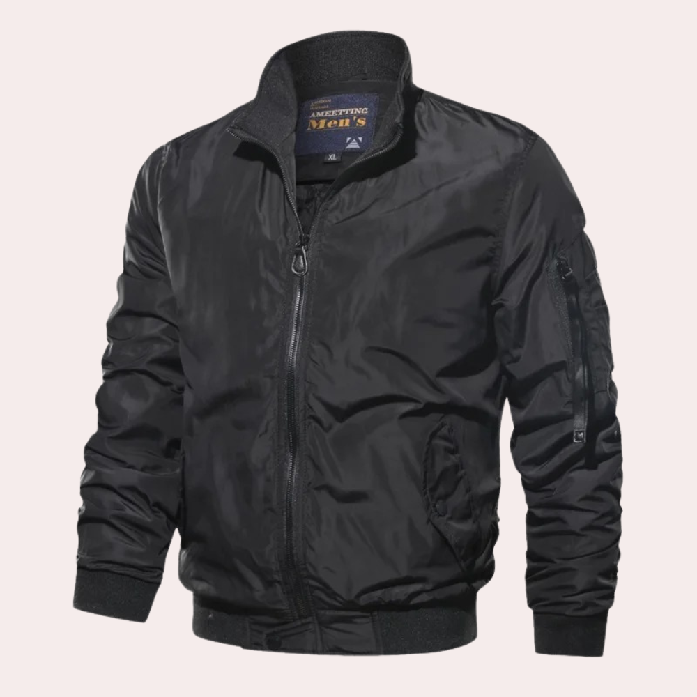 Bomber Jacket | Zip-Up | Summer | Windproof Jacket | Men's Bomber Coat