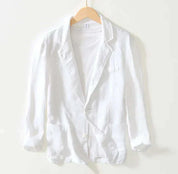Linen Blazer - Men's Casual Lightweight Single Breasted Blazer Jacket