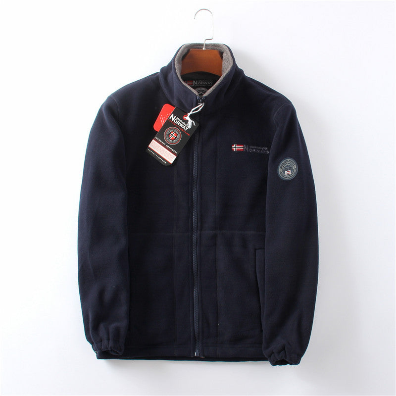 Fleece Jacket - Men's Warm Zip-Up Fleece Jacket