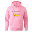 Hoodie - Banana Print - Kangaroo Pocket - Pullover Hoodie - Men's Hoodies