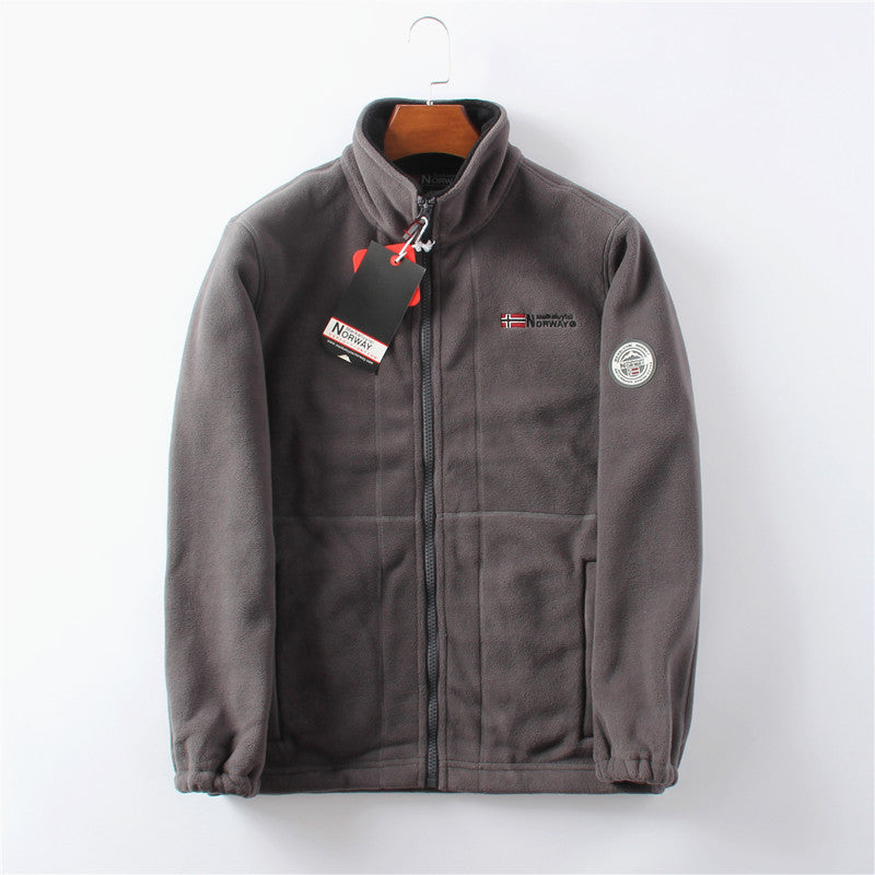 Fleece Jacket - Men's Warm Zip-Up Fleece Jacket