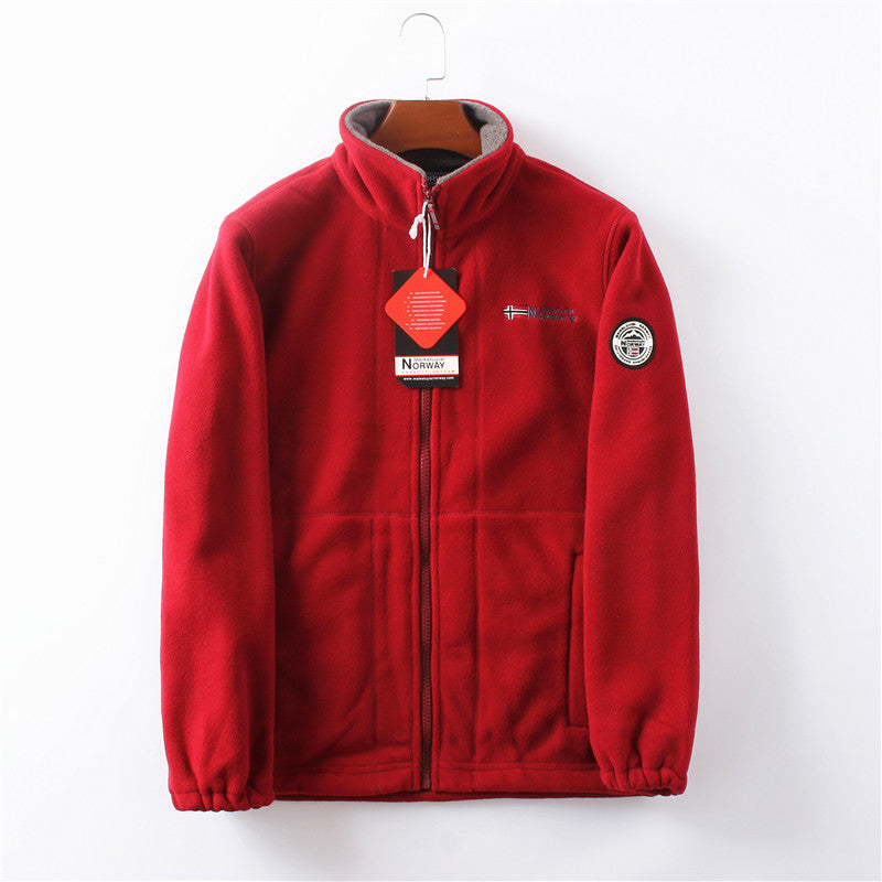 Fleece Jacket - Men's Warm Zip-Up Fleece Jacket