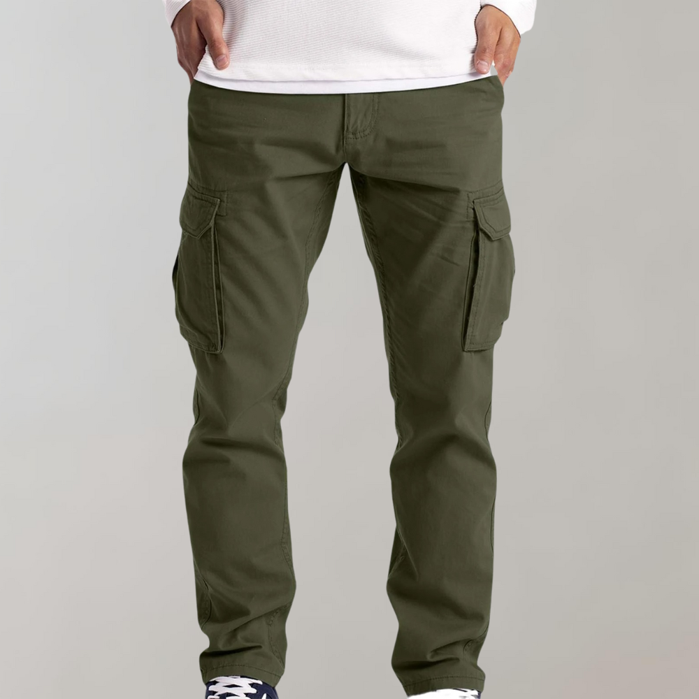 Cargo Pants | Straight Leg | Pockets | Leisure Pants | Men's Trousers 