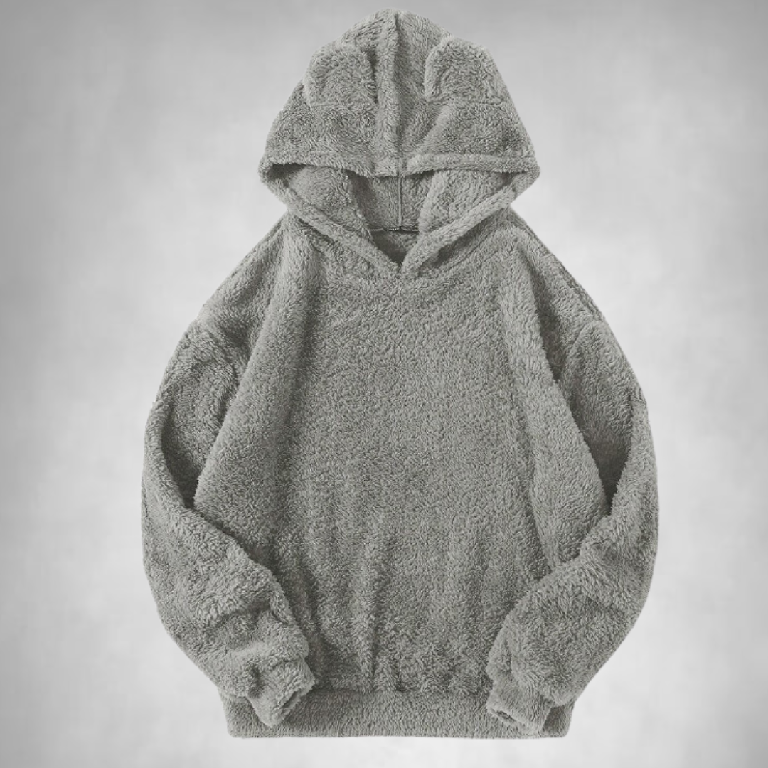 Fleece Hoodie - Men's Warm Comfy Teddy Pullover Hoodie