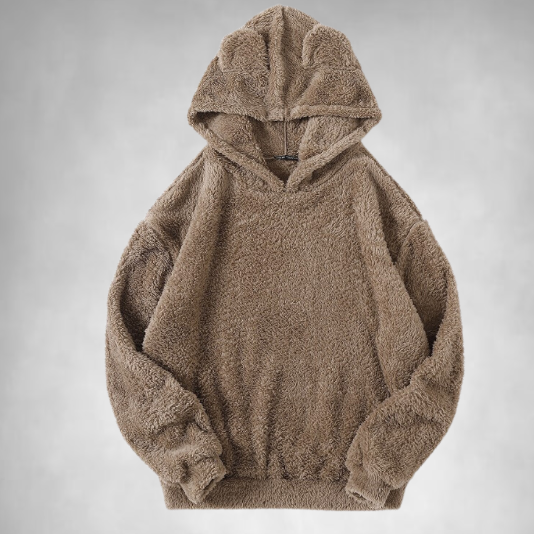 Fleece Hoodie - Men's Warm Comfy Teddy Pullover Hoodie