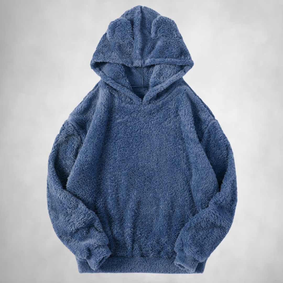 Fleece Hoodie - Men's Warm Comfy Teddy Pullover Hoodie