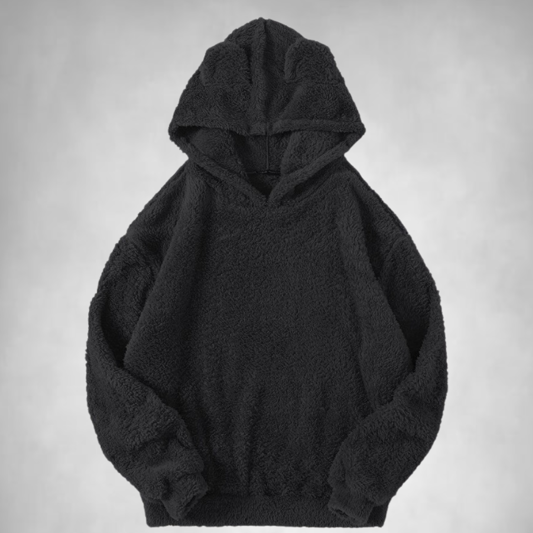 Fleece Hoodie - Men's Warm Comfy Teddy Pullover Hoodie