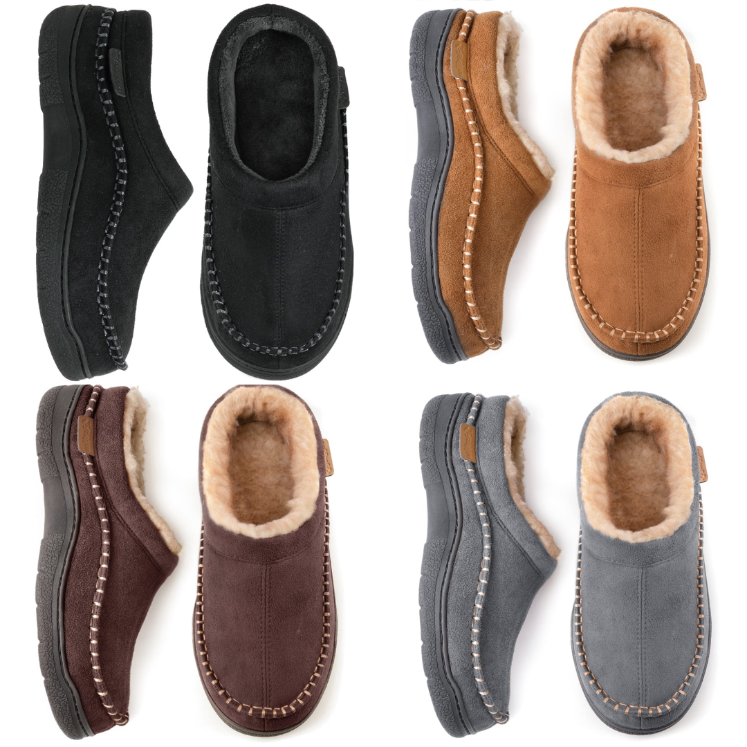 Men's Slippers - Bob Slip - Fur Lined - Slip-On Shoes - Men's Shoes
