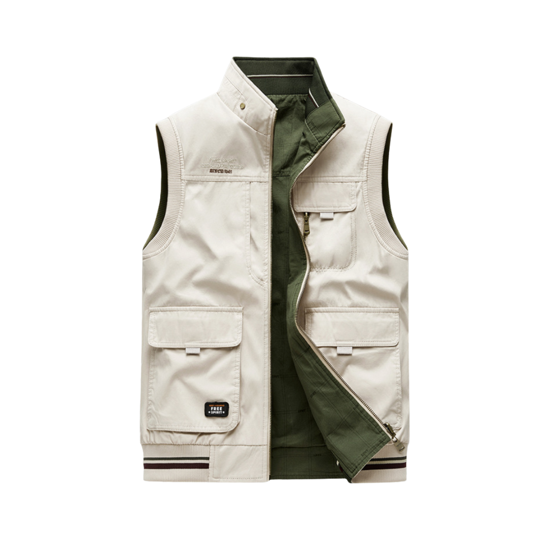 Cargo Vest | Sleeveless | Pockets | Work Vest | Men's Gilet
