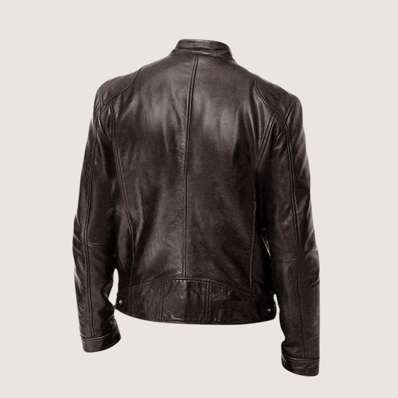 Leatherette Jacket - Regular Fit - Vegan Leather - Biker Jacket - Men's Leather Jacket