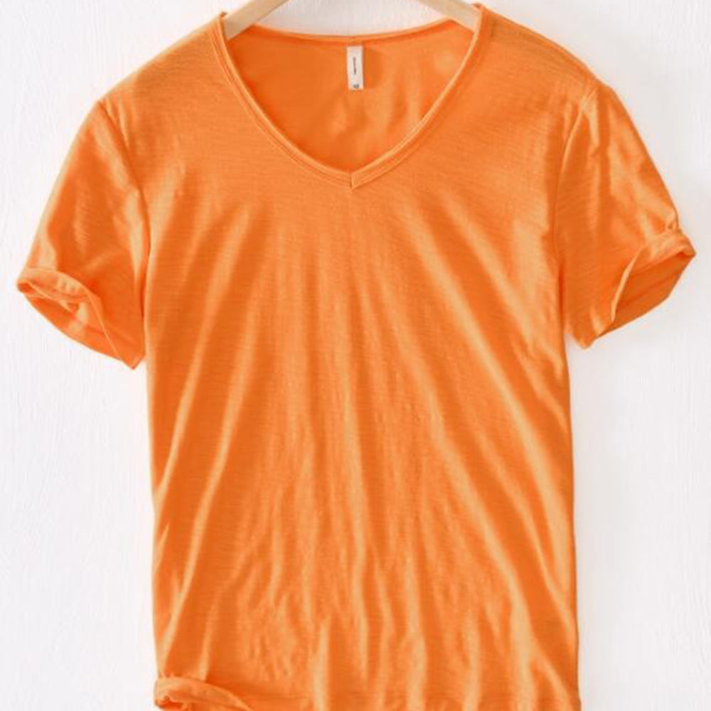 V-Neck T-Shirt | Lightweight | Short Sleeve | Summer Shirt | Men's T-Shirt