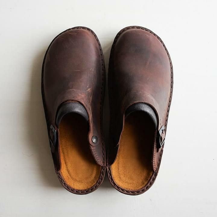 Clogs - Men's Orthopedic Platform Slip-On Mule Shoes-Sandalen man-Chaps of London-Dunkelbraun-38-Chaps of London