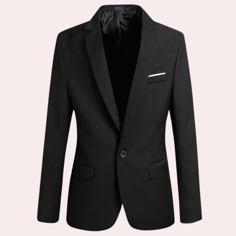 Suit Jacket - Men's Single Breasted Formal Blazer Jacket