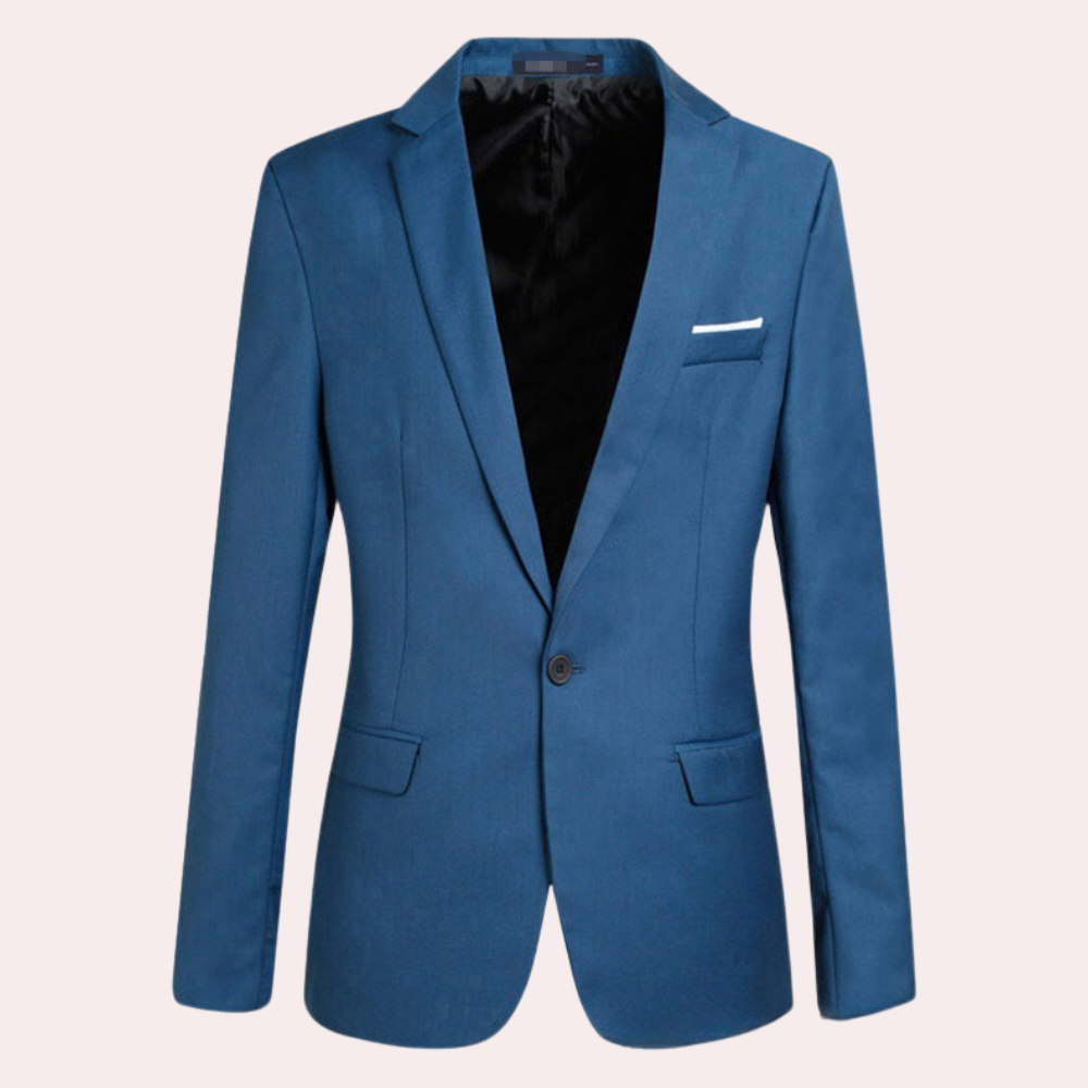 Suit Jacket - Men's Single Breasted Formal Blazer Jacket