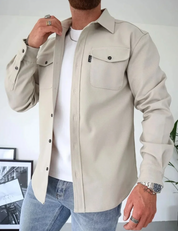 Overshirt – Long-sleeved Men's Shirt With Button Placket And Breast Pockets-Southern-Taylor