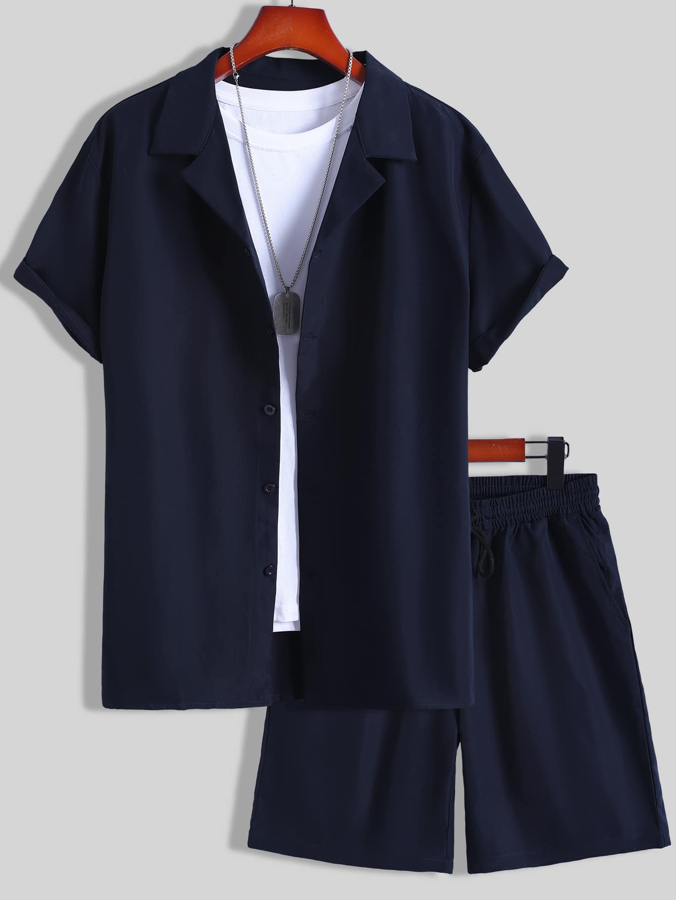 Shirt and Shorts Set | Short Sleeve | Co-Ord | Two-Piece Set | Men's Summer Sets