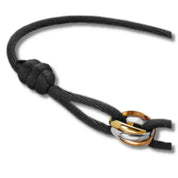 Cord Bracelet - Men's Adjustable Trinity Knot Bracelet