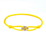 Cord Bracelet - Men's Adjustable Trinity Knot Bracelet