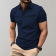 Polo Shirt - Men's Button Neck Collared Polo T-Shirt for Summer