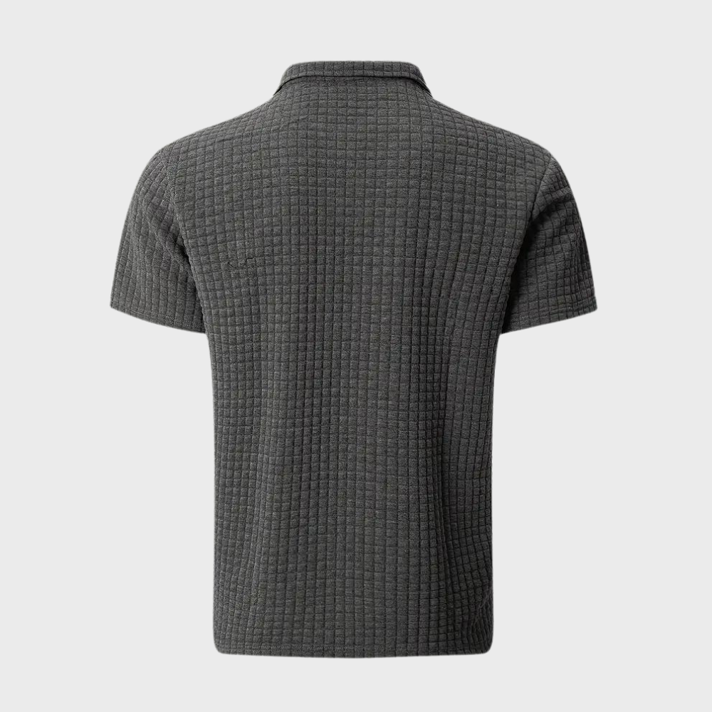 Polo Shirt - Men's Button Neck Collared Polo T-Shirt for Summer