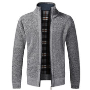 Zip-Up Cardigan | Full Zip | Long Sleeve | Knitted Cardigan | Men's Clothing