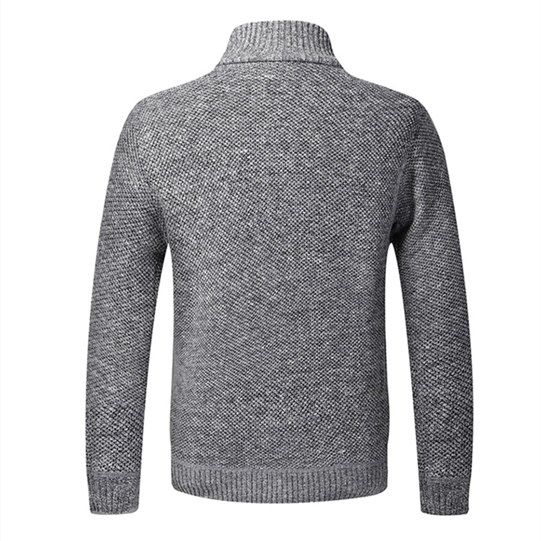 Zip-Up Cardigan | Full Zip | Long Sleeve | Knitted Cardigan | Men's Clothing
