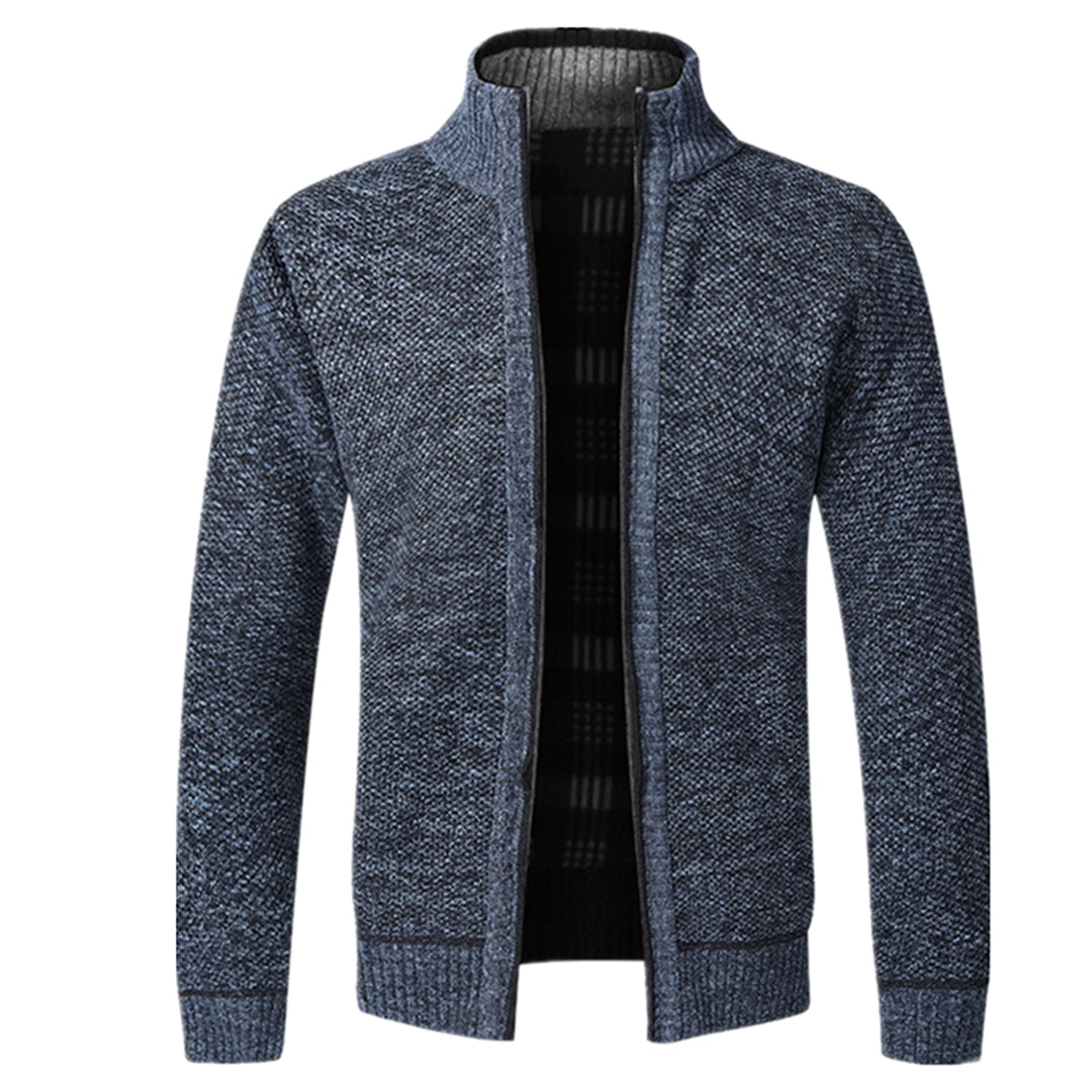 Zip-Up Cardigan | Full Zip | Long Sleeve | Knitted Cardigan | Men's Clothing