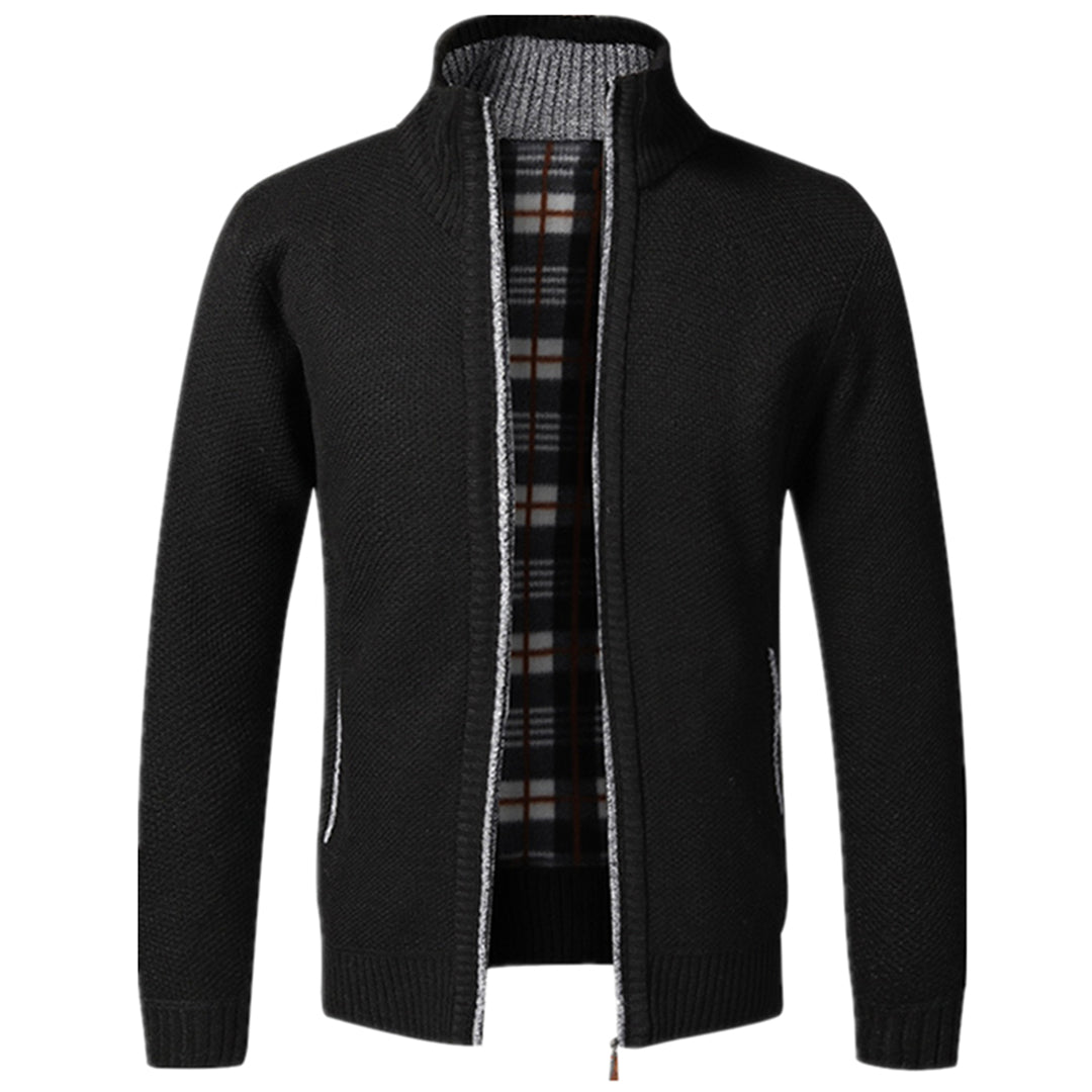 Zip-Up Cardigan | Full Zip | Long Sleeve | Knitted Cardigan | Men's Clothing