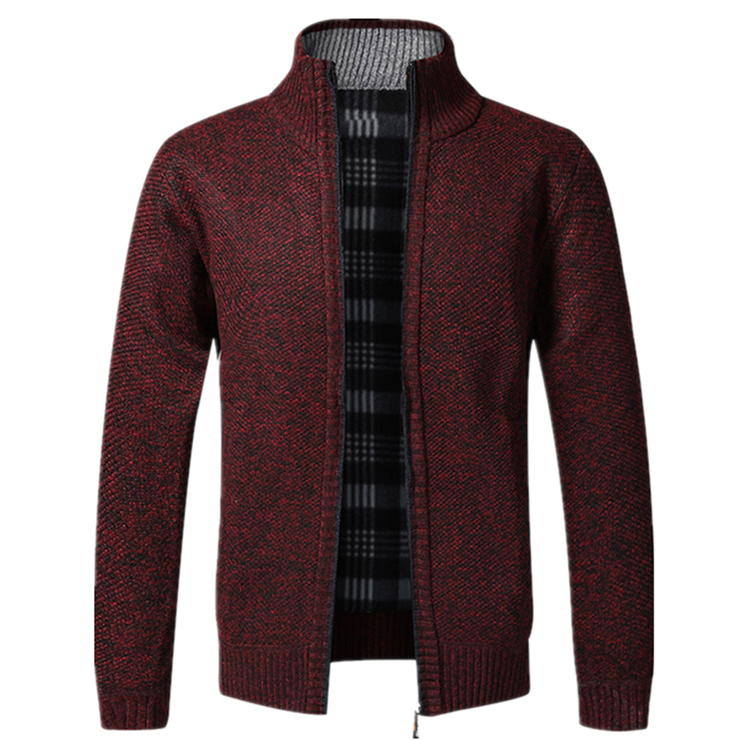 Zip-Up Cardigan | Full Zip | Long Sleeve | Knitted Cardigan | Men's Clothing