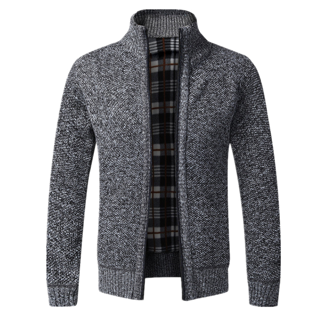 Zip-Up Cardigan | Full Zip | Long Sleeve | Knitted Cardigan | Men's Clothing