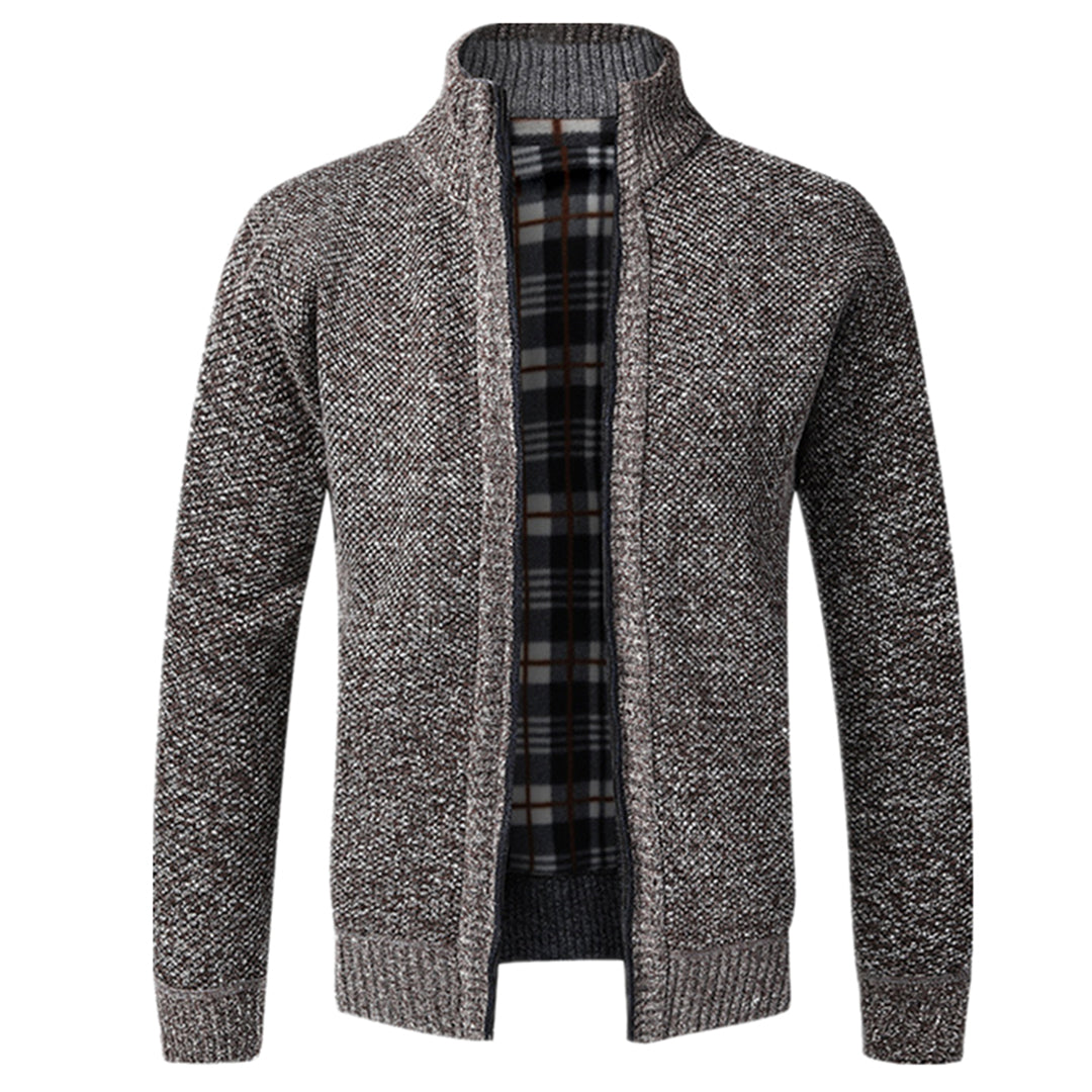 Zip-Up Cardigan | Full Zip | Long Sleeve | Knitted Cardigan | Men's Clothing