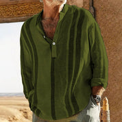 Long Sleeve Shirt | Button-Up | Loose Fit | Casual Shirt | Men's Shirts 