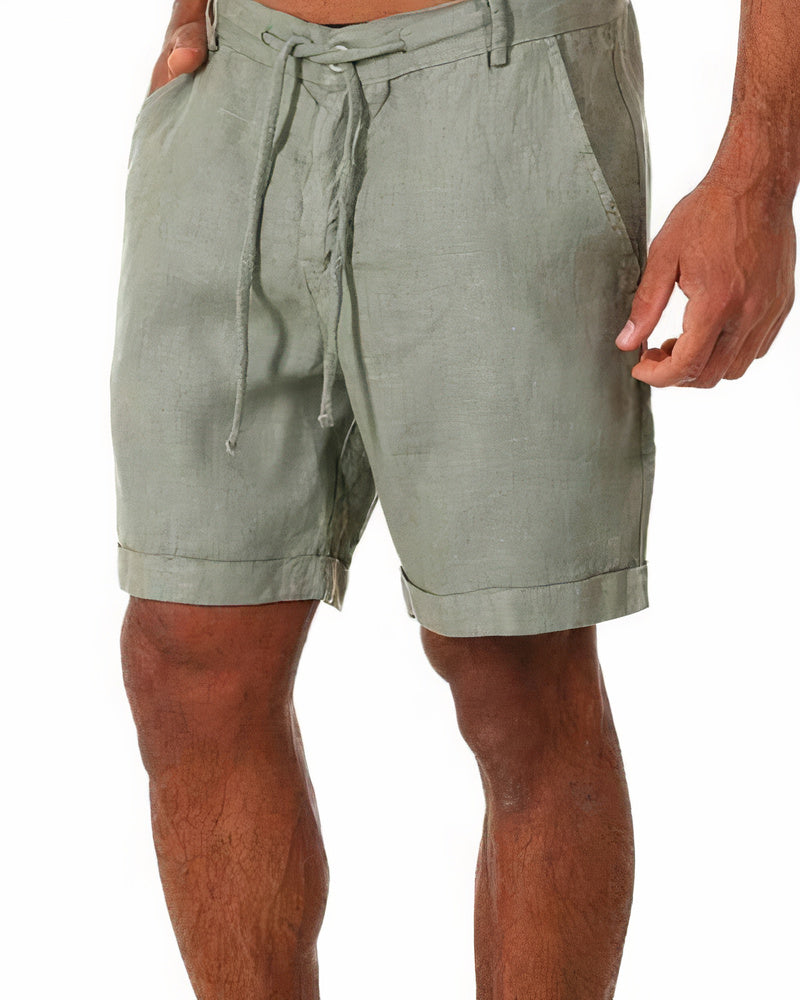 Linen Shorts - Loose Fit - Drawstring - Summer Shorts - Men's Shorts