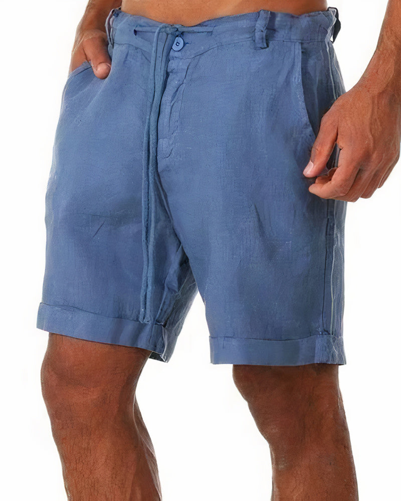 Linen Shorts - Loose Fit - Drawstring - Summer Shorts - Men's Shorts
