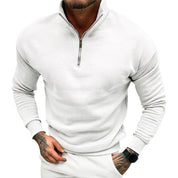 Polo Jumper | Casual | Long Sleeve | Half Zip Sweatshirt | Men's Quarter Zip Sweater