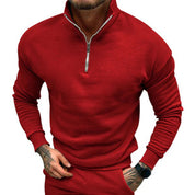 Polo Jumper | Casual | Long Sleeve | Half Zip Sweatshirt | Men's Quarter Zip Sweater