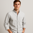 Button-Up Shirt - Men's Casual Collared Long Sleeve Shirt